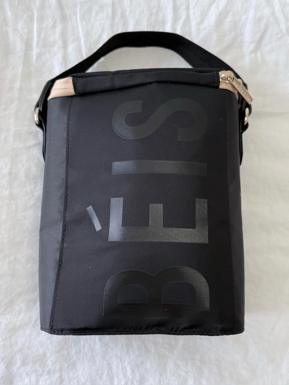 Béis | Black Baby Bottle Cooler Bag Tote | Lunch Tote